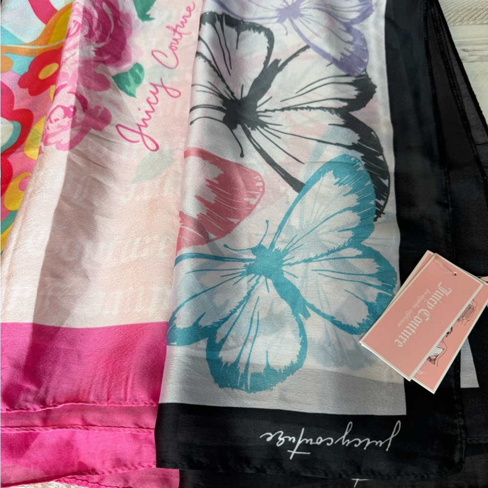 Juicy Couture Y2K Scarf Bundle